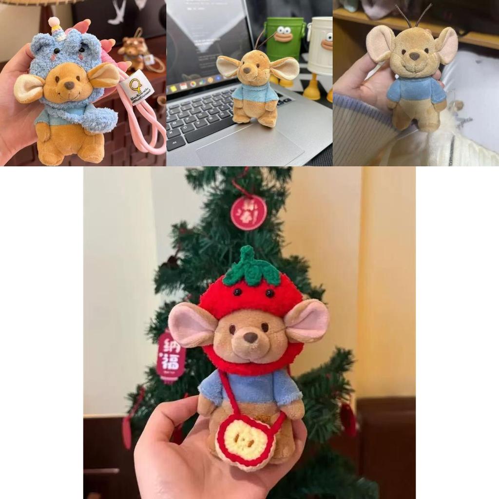 Adorable Plush Keychain Doll Bag For Birthdays Soft Mouse Style Cute Accessory