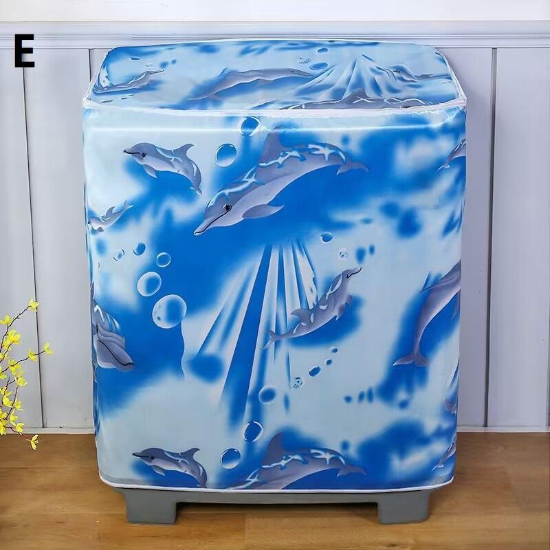 Чехол для стиральной машины с двойным барабаном Пылезащитный чехол для стиральной машины с двойным барабаном Открытый чехол для полуавтоматической стиральной машины Верхний чехол