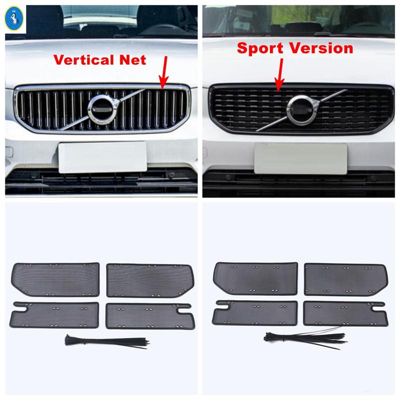 Plastic Auto Front Grille Ert Net Ect Screening Mesh Cover Trim Protection For VOLVO XC40 2018 - 2025 Interior Accessories