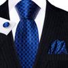 280 Styles Silk Mens Tie Pocket Square Hankerchief Cufflinks Wedding Set Prom