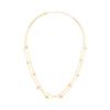 Celine Triomphe Pearl Double Necklace In Brass with Gold Finish and Resin Pearls Gold Ivory