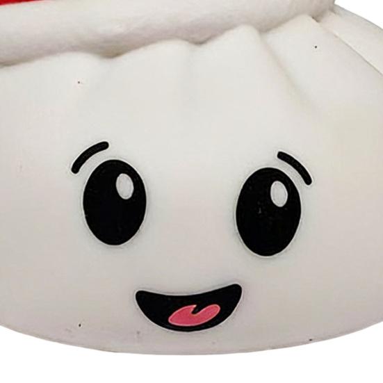 Kreslená Expression Knedlík Mačkací Hračka Santa Klobouk Dušený Bochník Fidget Hračka Úleva od Stresu Mačkací Těsto Míč Relaxační Decompresní Nástroj