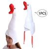 Plush Goose Hat Funny Head Cover Cosplay Winter Creative Women Costume Hat Plush Hat Headwear for Party Fancy Dress Holiday