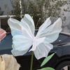 Faux Silk Yarn Artificial Butterfly Giant Large 3D Simulation Tulle Fake Butterfly Prop Butterfly Display