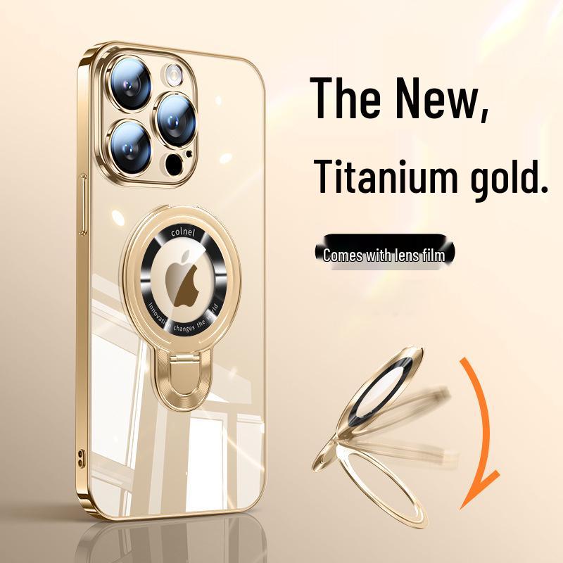 Magnetic Stand for iPhone 17 Pro Max Case: Ultra-thin, Drop-proof, Full Coverage PC Shell