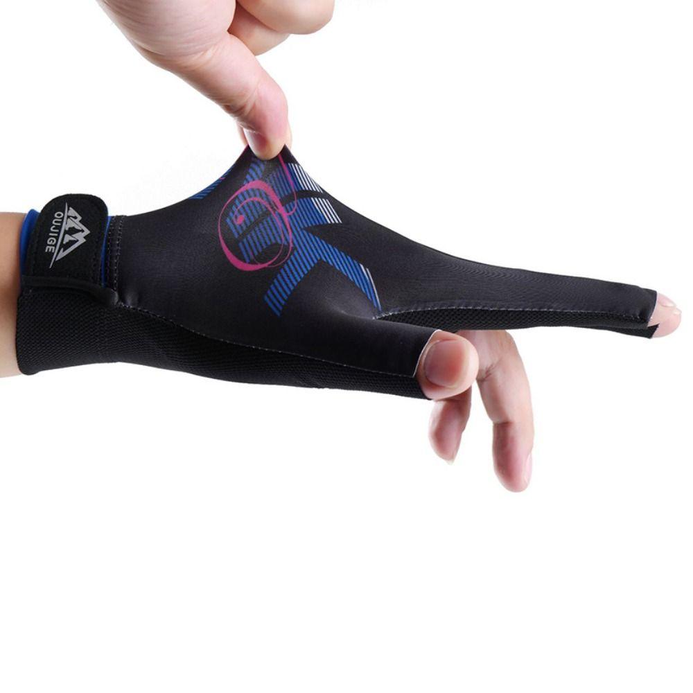 Wear-resistant Left Hand Billiards Gloves Three Finger Billiard Training Gloves  Training Equipment