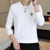 Men's Velvet Slim-Fit Long-Sleeve Sweatshirt for Spring & Autumn