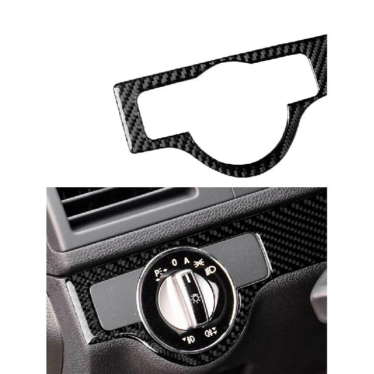 Car Accessories Interior Carbon Fiber Stickers For Mercedes-Benz C Class W204 2007-2013 Entral Console A/C Switch Panel