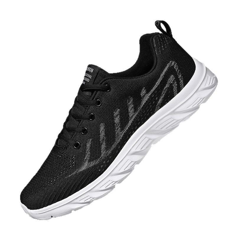 Cold Sticky Shoes Autumn Ultra-light Soft-soled Casual Sneakers Black Shoes Mesh Breathable Running Shoes