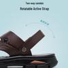 Camel Soft Leather Dual-Wear Sandals & Slippers
