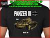 Panzer III T-Shirt WWII German Tank Version 2