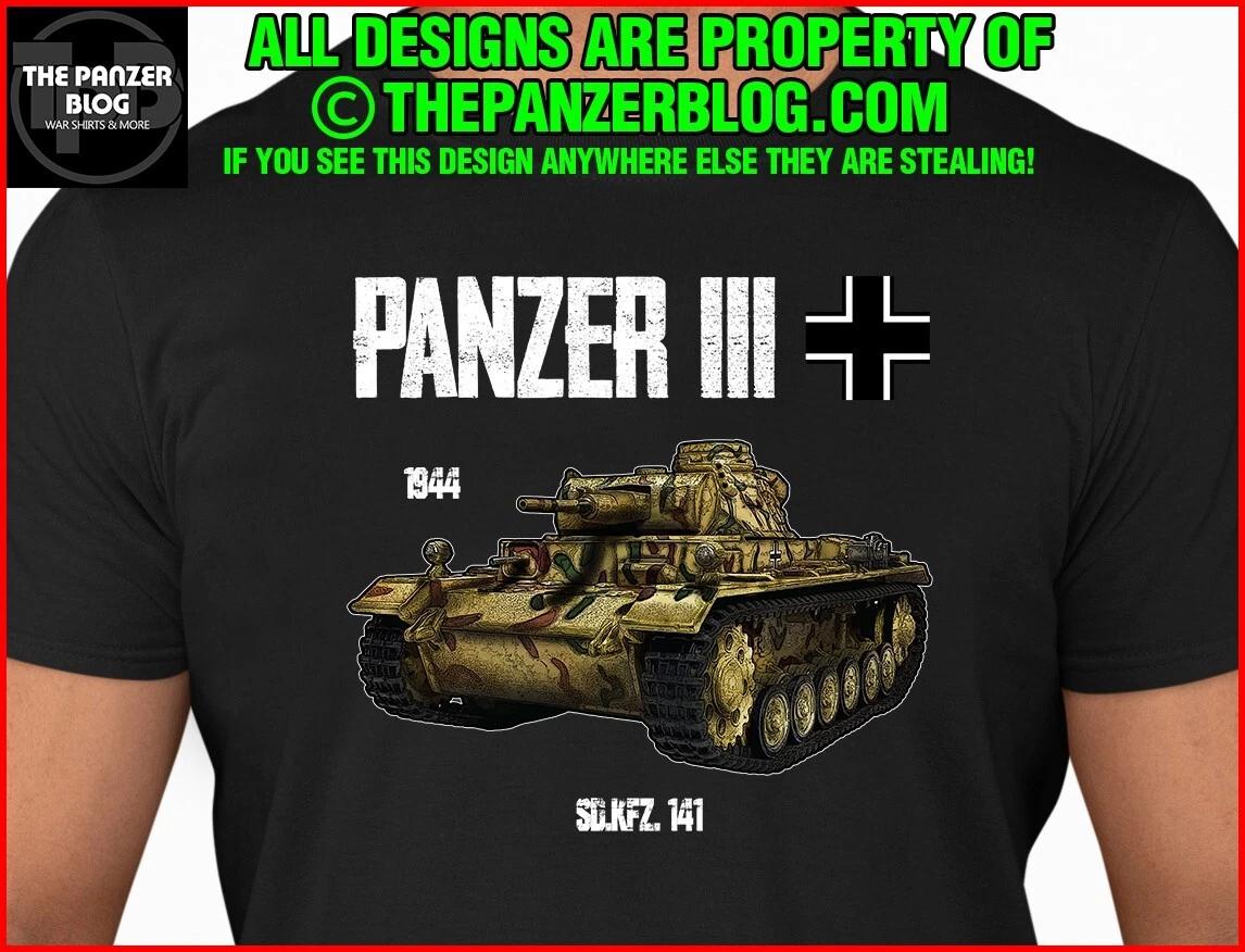 Panzer III T-Shirt WWII German Tank Version 2 M