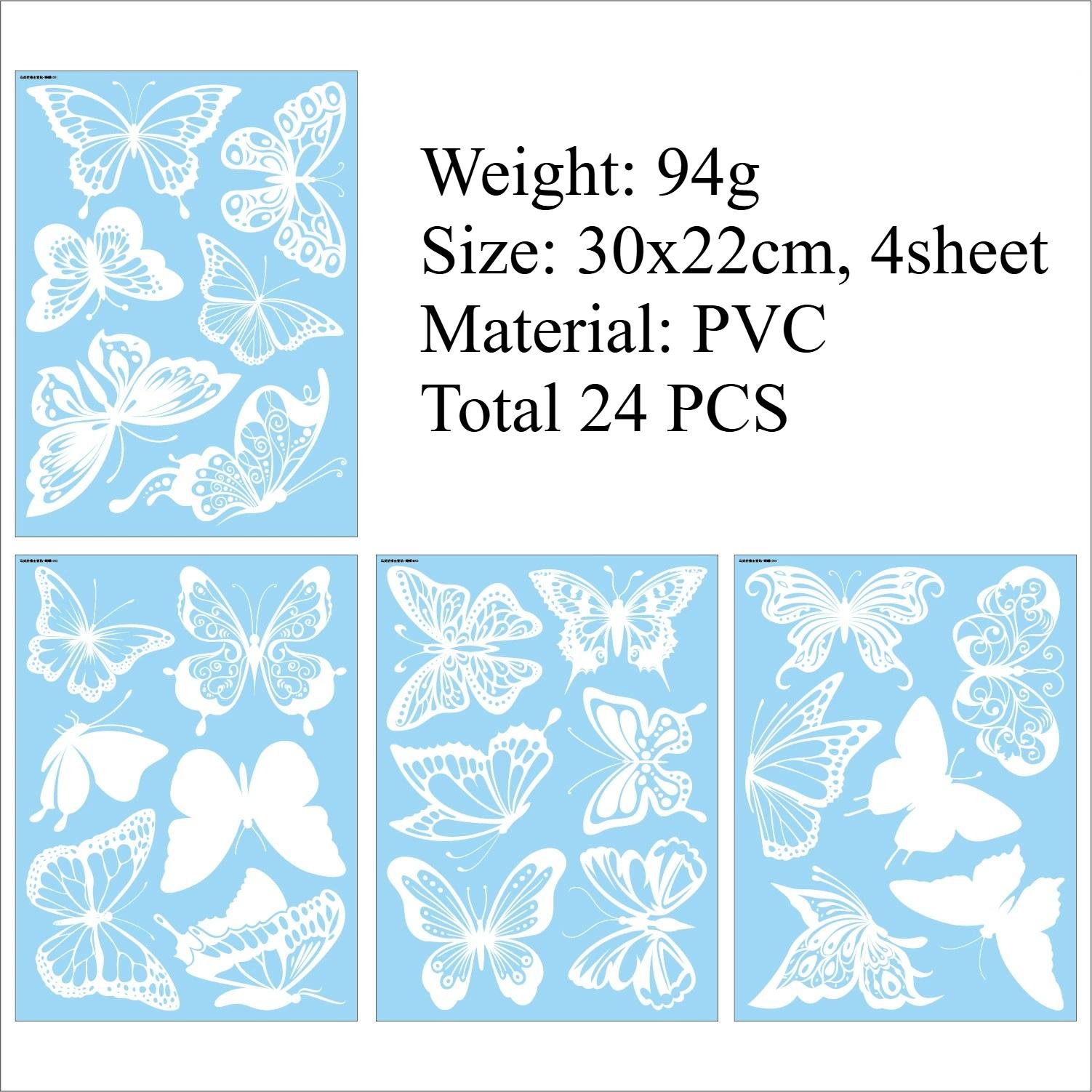 

Прозрачные наклейки с бабочками, весна и лето, наклейки на стекла, наклейки на окна, тонировка окон, оконные уплотнители, наклейки на окна, электростатическая пленка для скребка для окон чистый