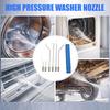 Hochdruckreiniger-Düsensatz Schnellkupplungssystem Reinigungsdüse AC-Reinigung Edelstahl-Verlängerungsrohr mit Mehrfachsprühmodi