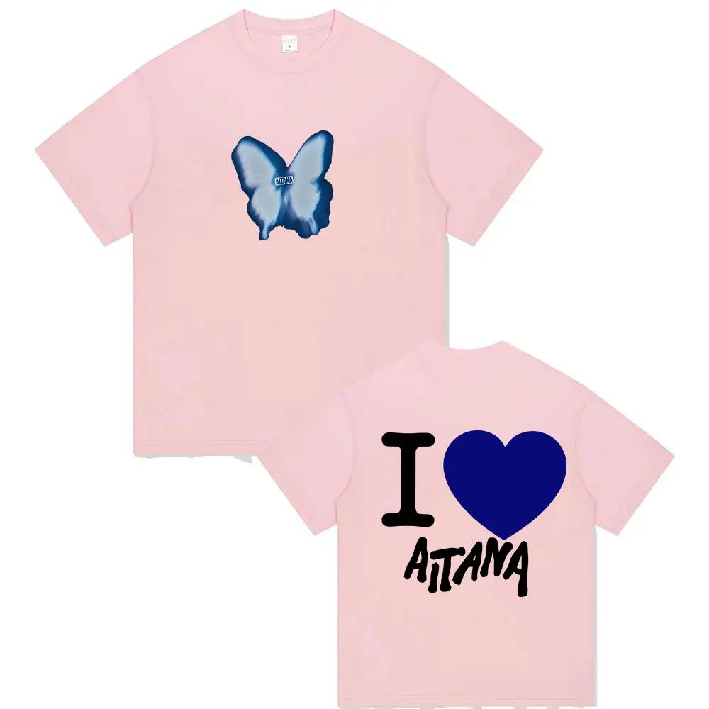 

2026 New Singer Aitana Love Graphic Print T Shirts Unisex Women Fashion Cotton Tshirt Casual Fans Gift Clothing Tshirt S