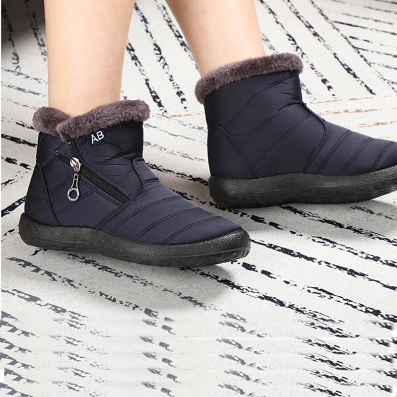 Women's Large Size 35-43 High-top Cotton Shoes Waterproof and Ski Boots