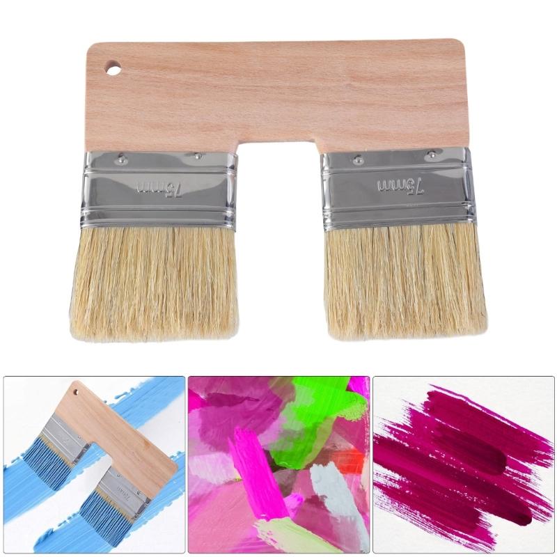 Comfortable Grip Double Ended Wall Paint Brush Construction Tool Smooth Application Suitable for Artists DIY Enthusiasts