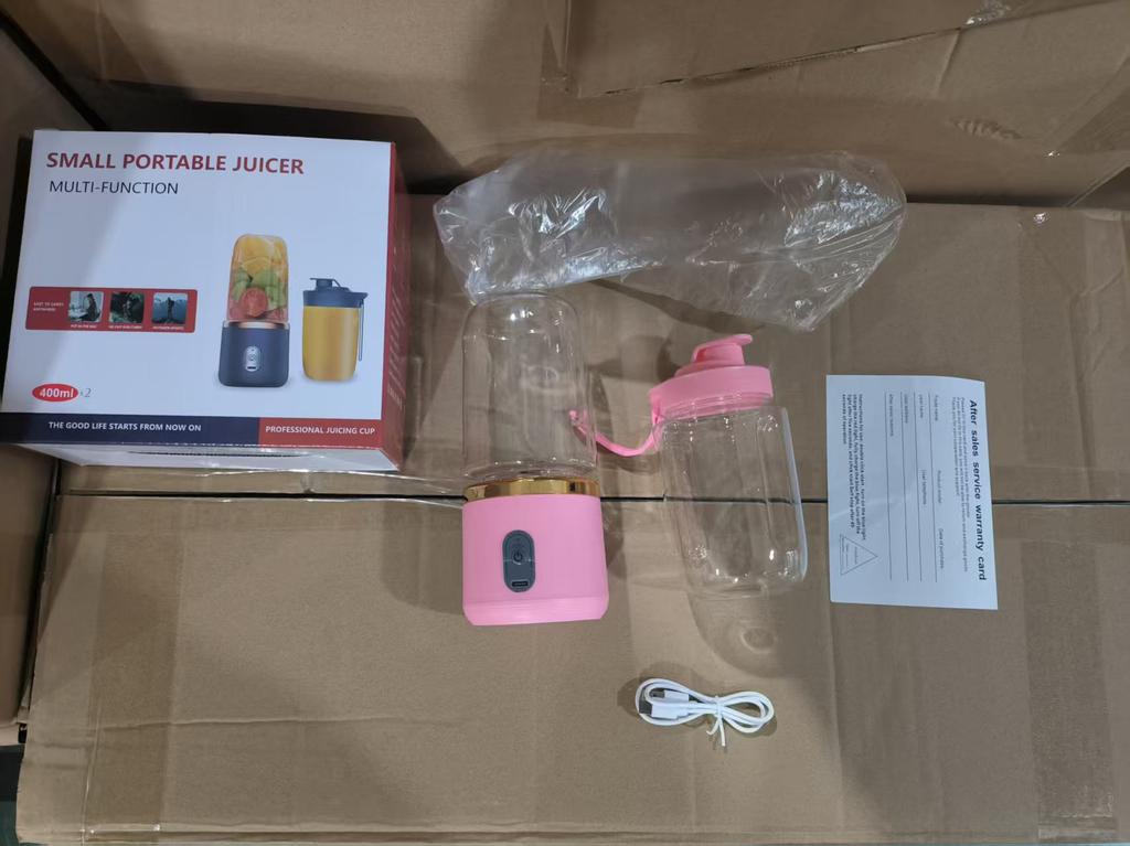 Elektrischer Entsafter Tragbarer Smoothie-Mixer USB-wiederaufladbar Küchenmaschine Obstwerkzeug Mini-Entsafter Mixerbecher Küchenzubehör