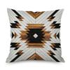 Home Decor Nordic Christmas Brown Geometric Ornament Pillowcase Sofa Chair Printed Car Cushion Cover funda de almohada
