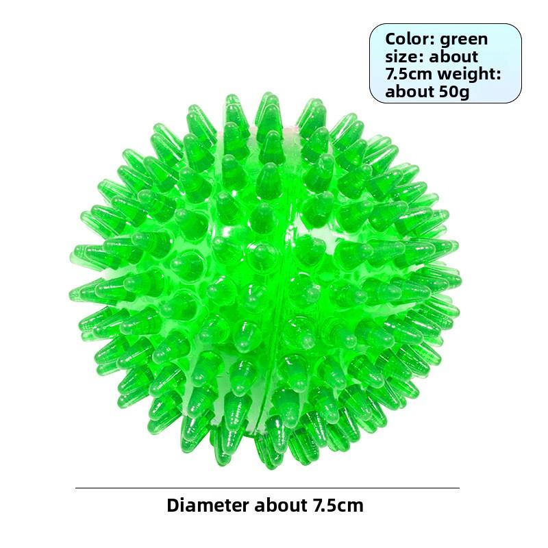 Thickened Pet Toy Sound-activated Ball for Dogs - A Round Toy with A Sound-producing Feature for Dogs To Chew and Clean Their Teeth.