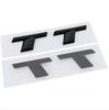 3D ABS Chrome Black TT Logo Car Rear Trunk Emblem Badge Sticker Decals For  kcpn5 TT RS MK1 8N 8J MK3 8S MK2 Accessories