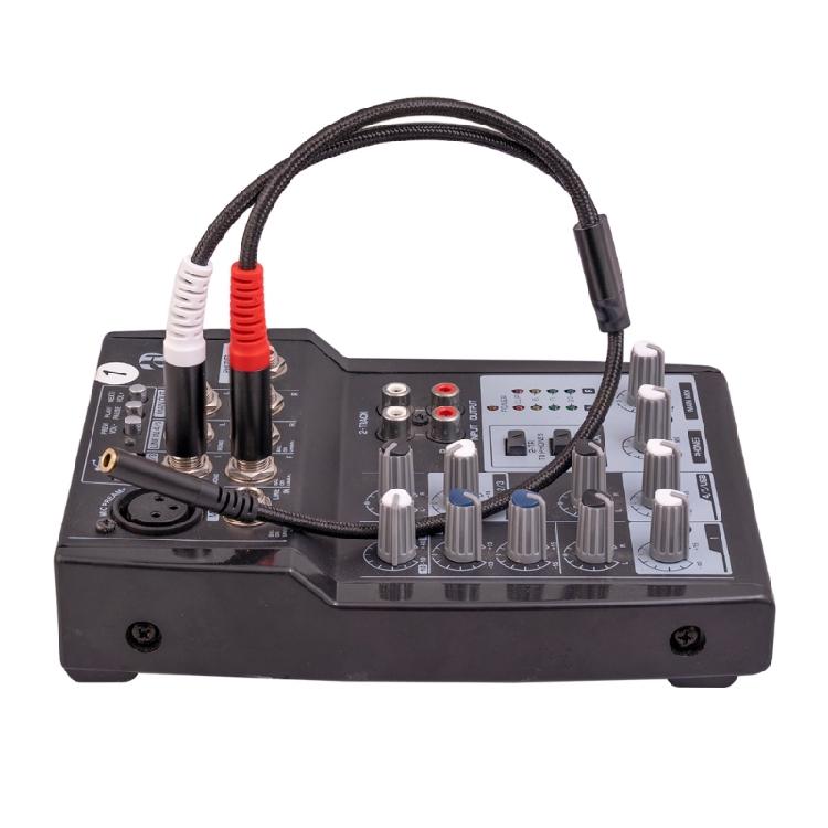 Dual 6.35mm Male To 3.5mm Female Cord 3.5mm To Dual 1/4 Audio Splitters Cable