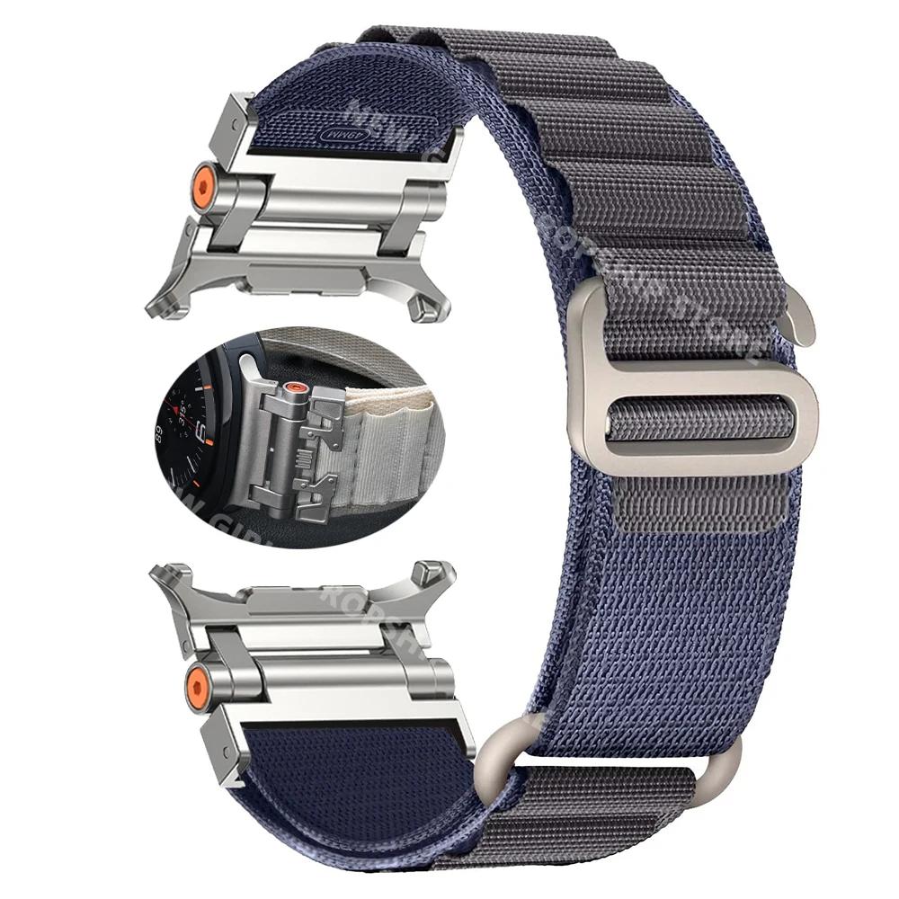 Alpine Sports Nylon Band For Samsung Galaxy Watch Ultra 47mm No Gaps Quick Fit Strap GALAXY ULTRA 47mm Curved End Loop Bracelet
