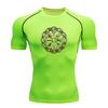 Herren Kompressions-Trainings-T-Shirt, Antike Nordische Wikinger Rune