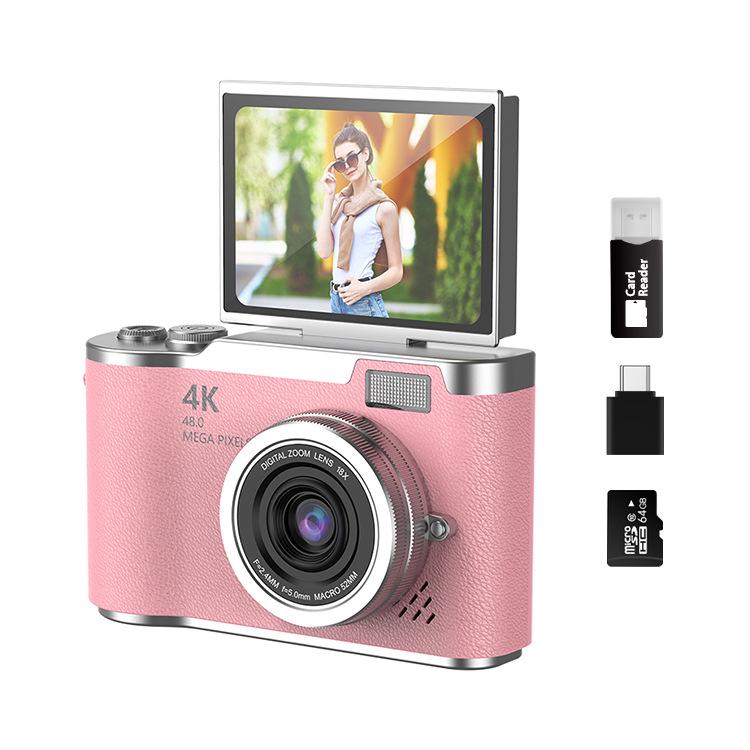 Entry-Level HD CCD Flip Screen Digital Camera for Students