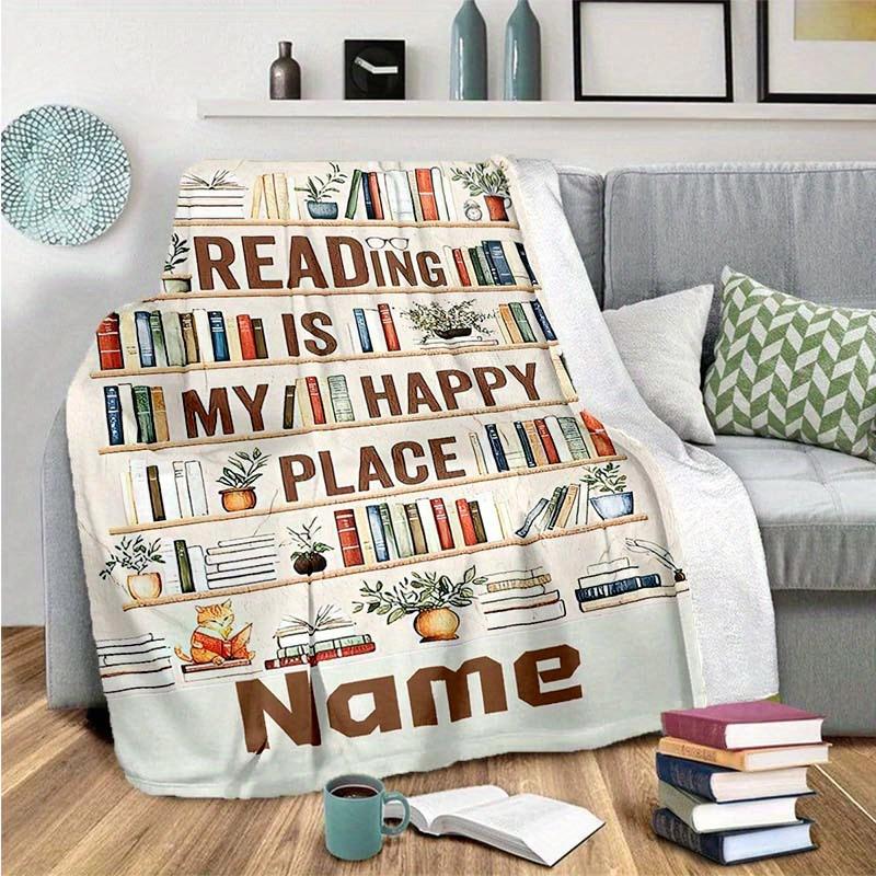 Reading Enthusiast Customize Your Name Blanket Warm Comfortable And Soft Blankets Are Suitable For Home Lunch Break Blanket Office Sofa Sofa Gift To