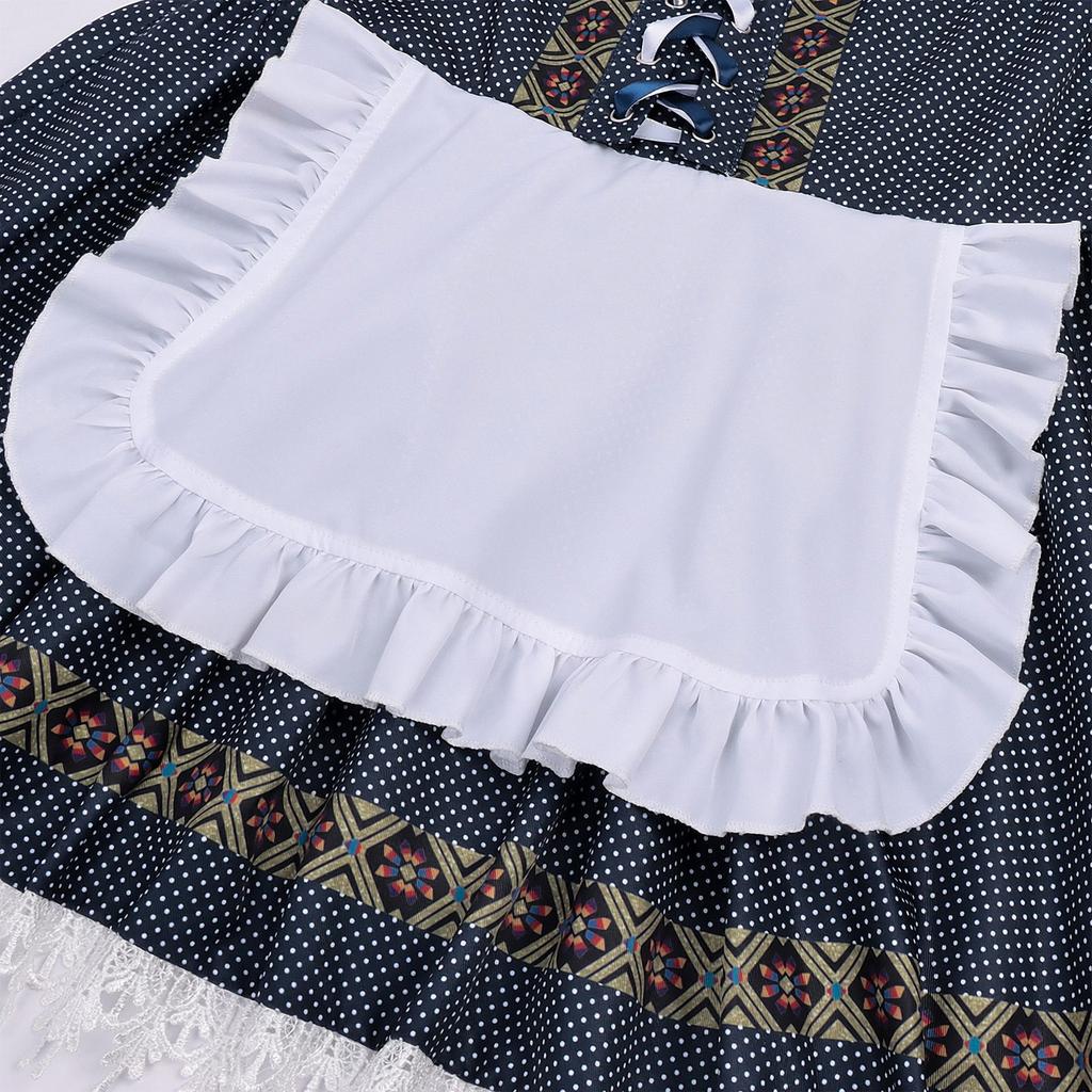 Women's Short Sleeve Tie-Back Costume Dress for Themed Parties