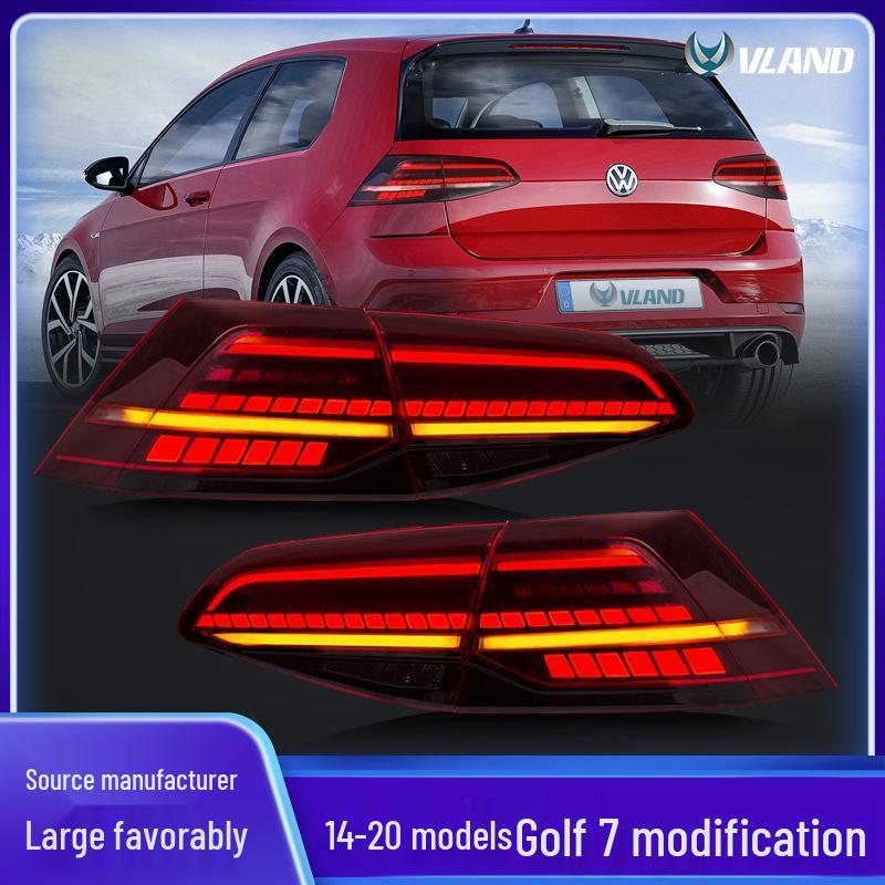 

Светодиодные динамические задние фонари с указателями поворота для 2014-20 VW Golf 7 Smoked