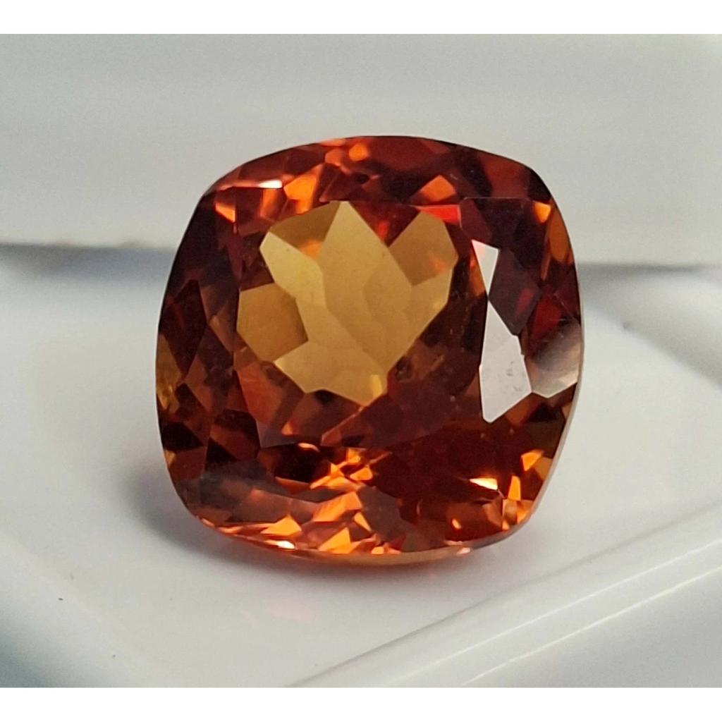 Natural Orange Sapphire 11-13 Ct Cushion Cut Certified Beautiful Loose Gemstone