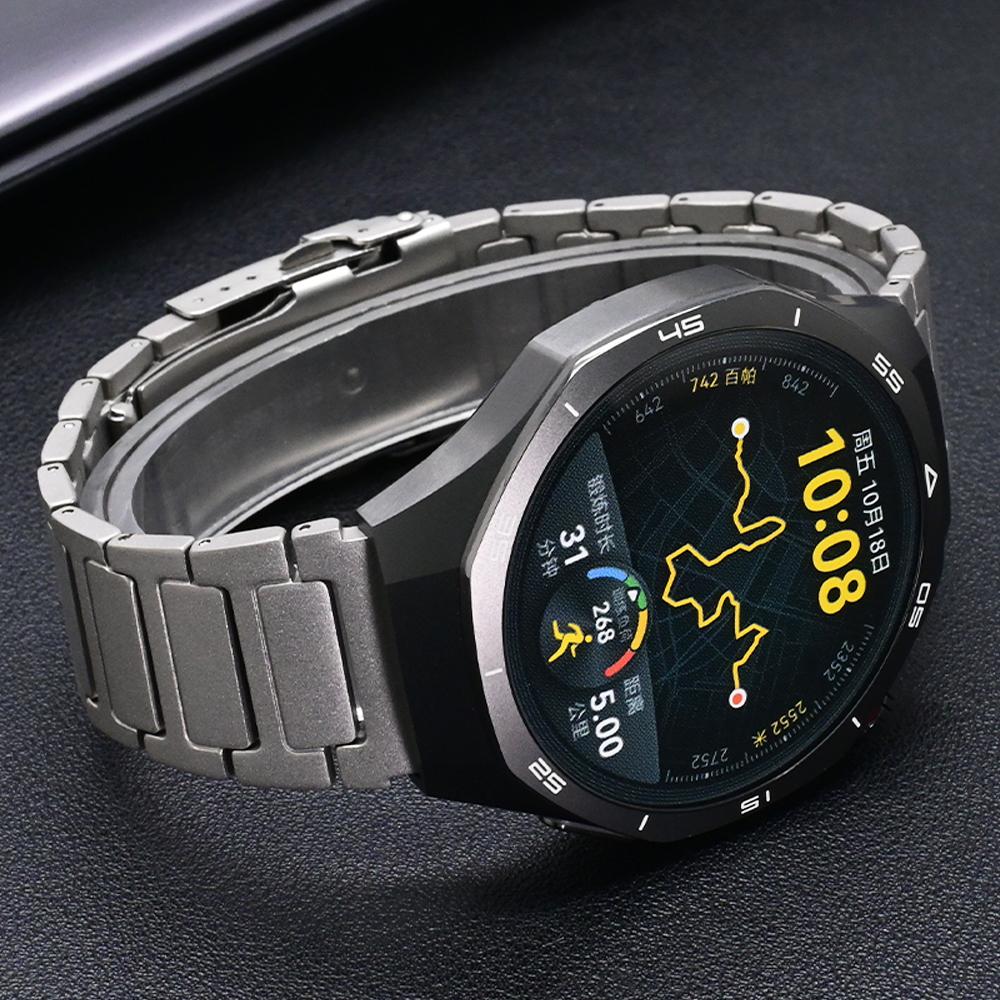 22mm Titanium Strap for Amazfit Balance GTR 4/3/2 Luxury Business Band Bracelet for Huawei Watch GT5 Pro GT4 46mm 4Pro Ultimate