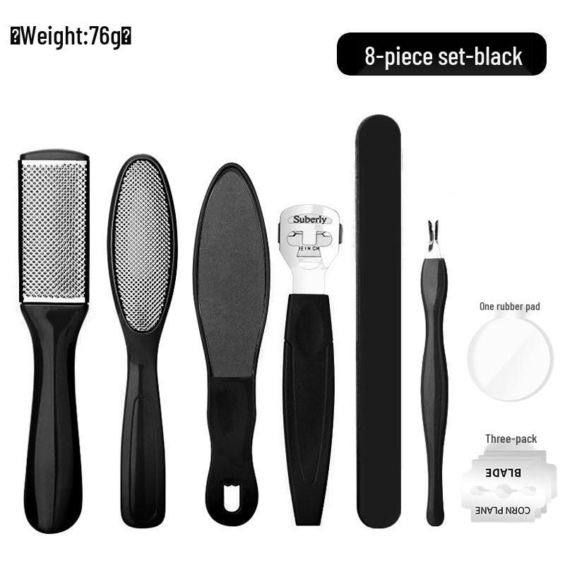 

Stainless Steel Foot File Set: Removes Dead Skin & Calluses for Smooth Feet