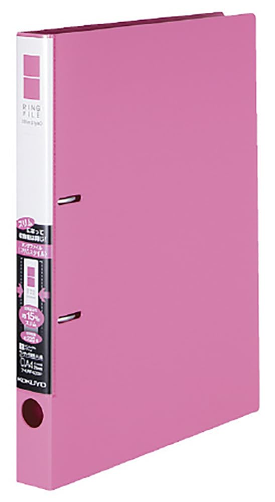 KOKUYO Spisovací kroužek Pilník Slim A4 Vertical Kapacita 220 listů 2 otvory Růžová sada 5 knih F-URF430PX5