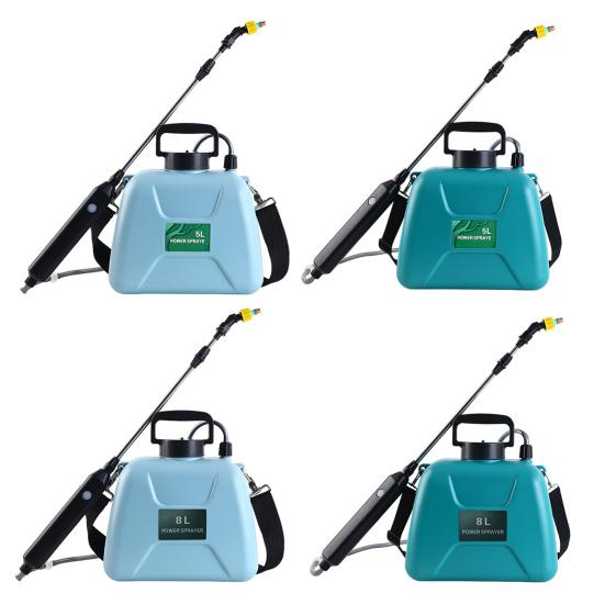5L/8L Garden Electric Sprayer Battery Powered Shoulder Sprayer with Retractable Wand