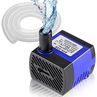 Mini Submersible Pump 4W 300L/h with 2 Nozzles for Aquarium Aquarium Pond Fountain Garden System