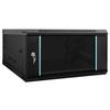 Network Cabinet with Storage Black 60 X 60 X 35 Cm Steel