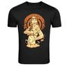 Tattooed Pinup Girl Smoking Vintage Rebel Graphic T-Shirt