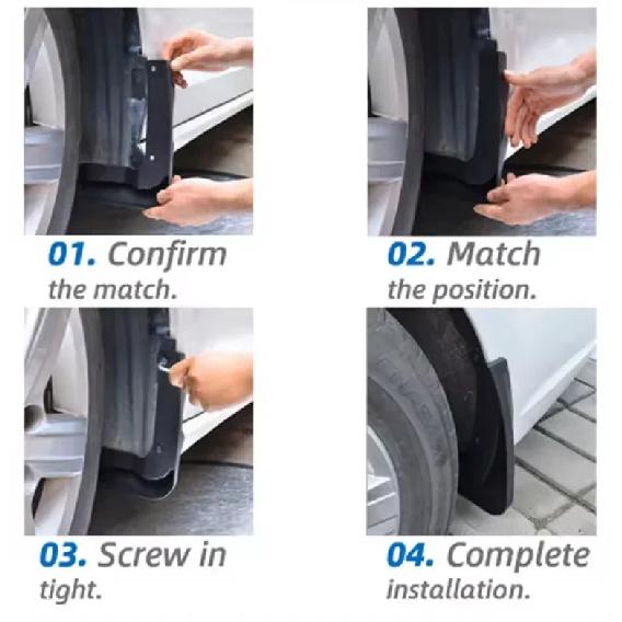 Mud Flaps Fit for NISSAN Sylphy/Sentra 2020-2025 2021 2022 2023 Mudguards Tire Fenders Splash Proof Accessories Wheel Guards 4ps