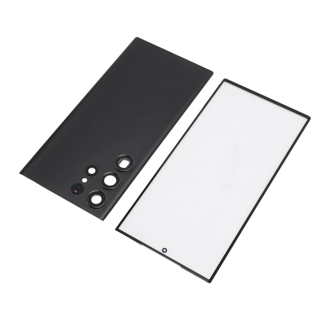 Phone Back Glass Cover Front Glass Outer Screen with Pre Installed Camera Lens Repair Tools Replacement Kit for 3 5G