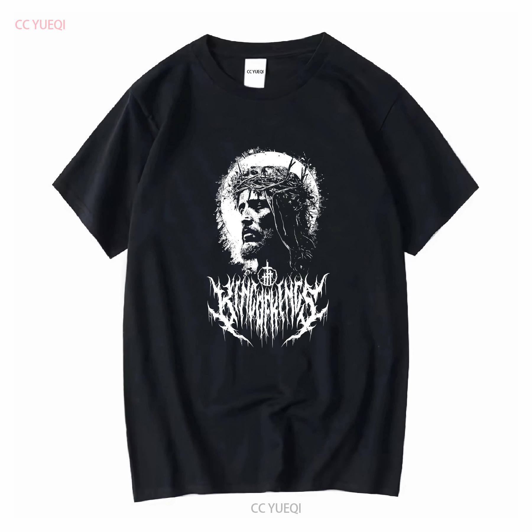 

King of Kings Savior death metal design cotton tee long or short sleeves vintage Washed Casual Slightly Soft Stretched 4XL