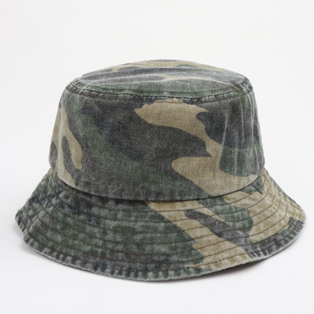 Sonnenschutz Panama Hut Camouflage Fischerhut Vintage Eimerhut Outdoor Reisen
