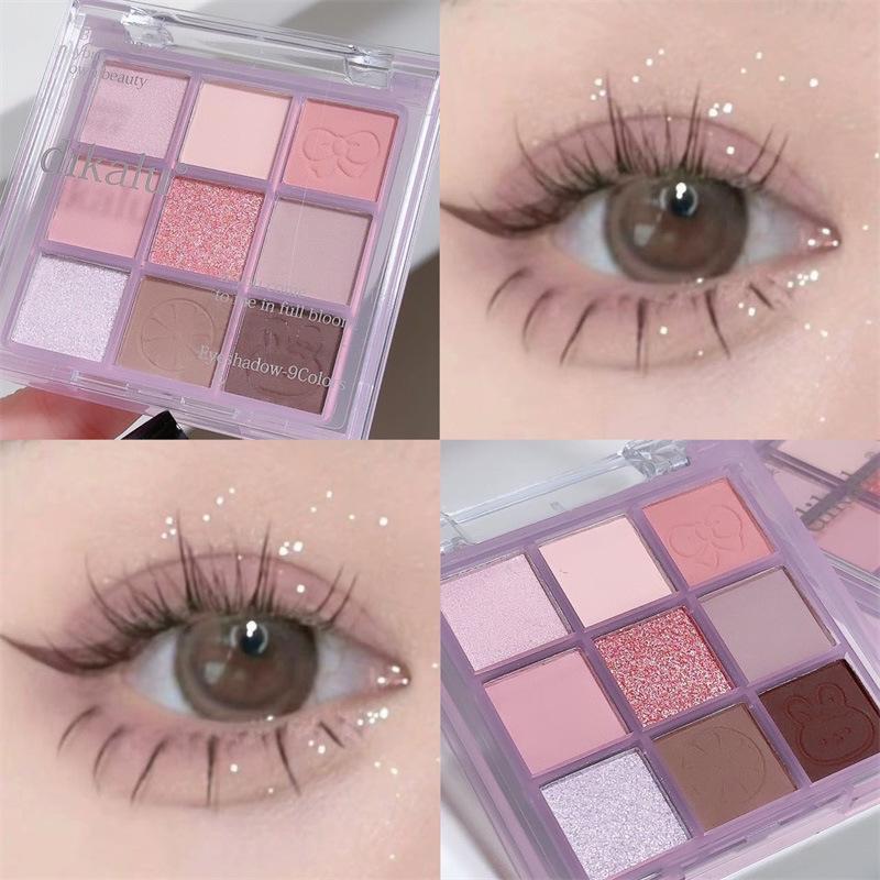 Dikalu Bling Christmas Limited Edition Ice Princess 9-Color Shimmer Eyeshadow Palette 25 Snowball
