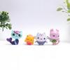 13 Pcs Gabby Dollhouse Anime Figure Toy Car Smiling Cat Hug Gaby Girl Cartoon Dolls Mercat Action Figure Children Present