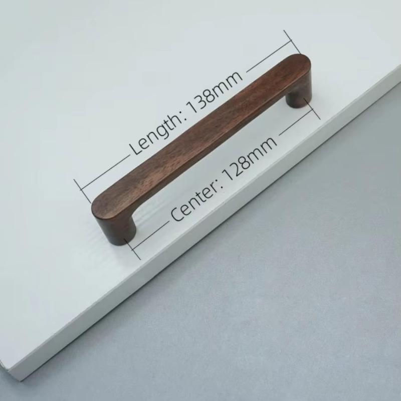 Nordische Houten Meubelgrepen Walnoothout Beukenhout Kastgrepen Kledingkast Deurgrepen Decoratie Kamer Meubilair Hardware
