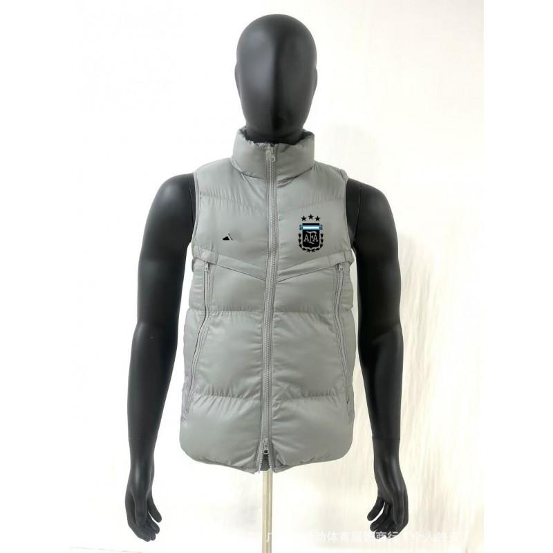 Waterproof Down Vest Men Women Outdoor Sports Warm-Up Training Jacket Football Team Fan Apparel