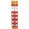 Officially Licensed Chiikawa Natural Flower Garden Chopsticks, Wood, 21cm, Tableware, Accessories, Red, CKW21-840