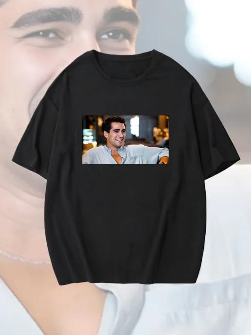 Oversized T-shirt with kingfisher print M